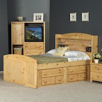 Full Palomino Bed w/ Four Drawer Storage