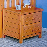 20" Two Drawer Nightstand