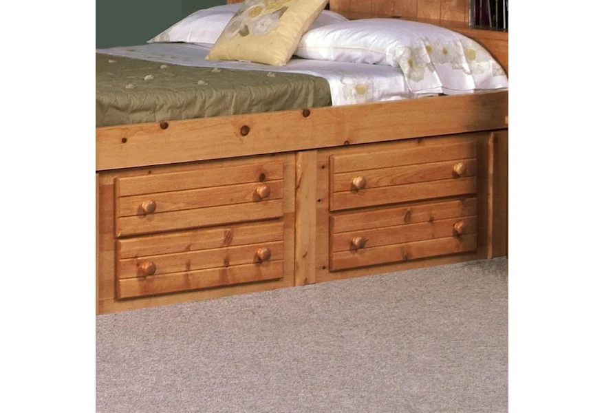 Bayview Four Drawer Underdresser by Trendwood at Conlin's Furniture