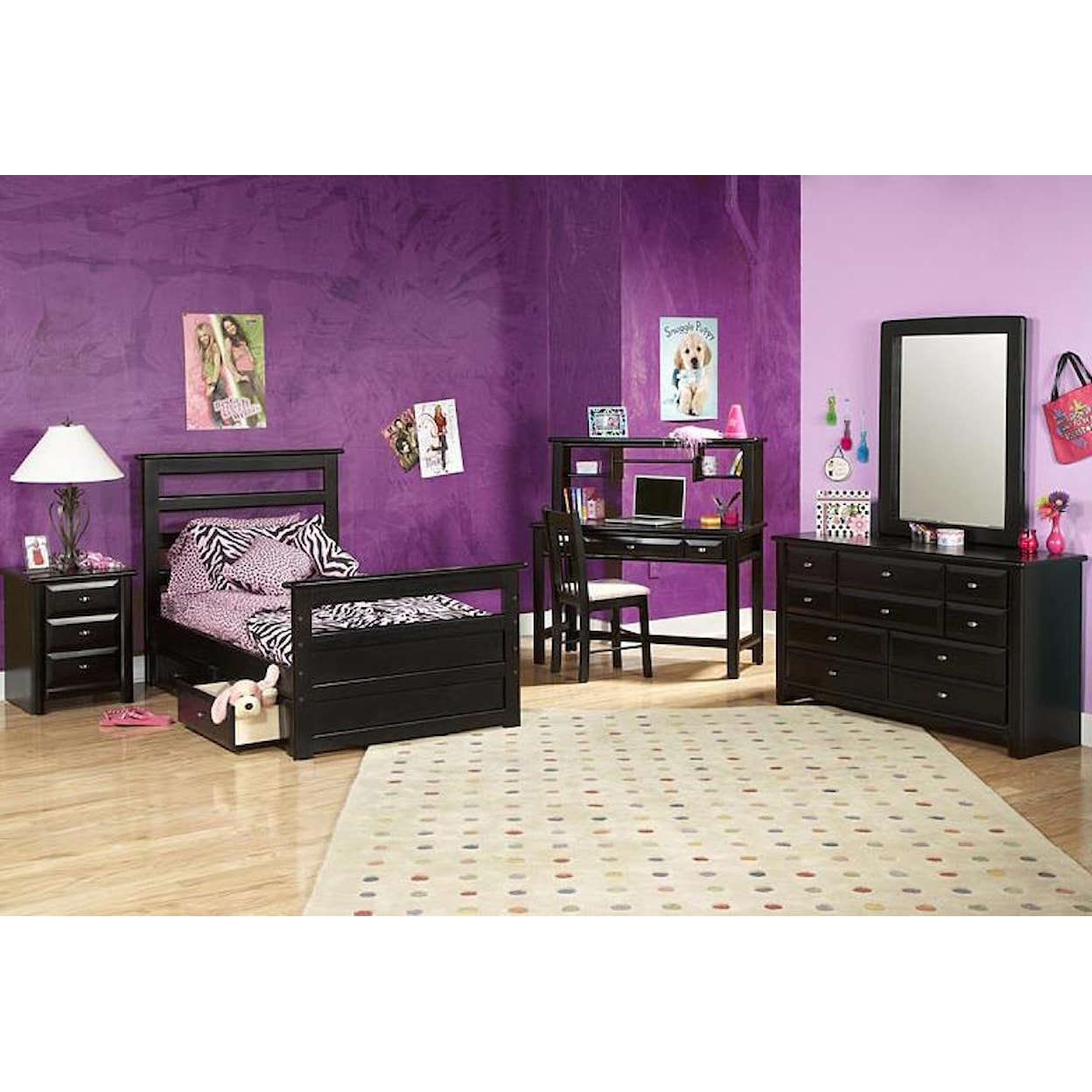 Trendwood Laguna  Full Panel Bed 