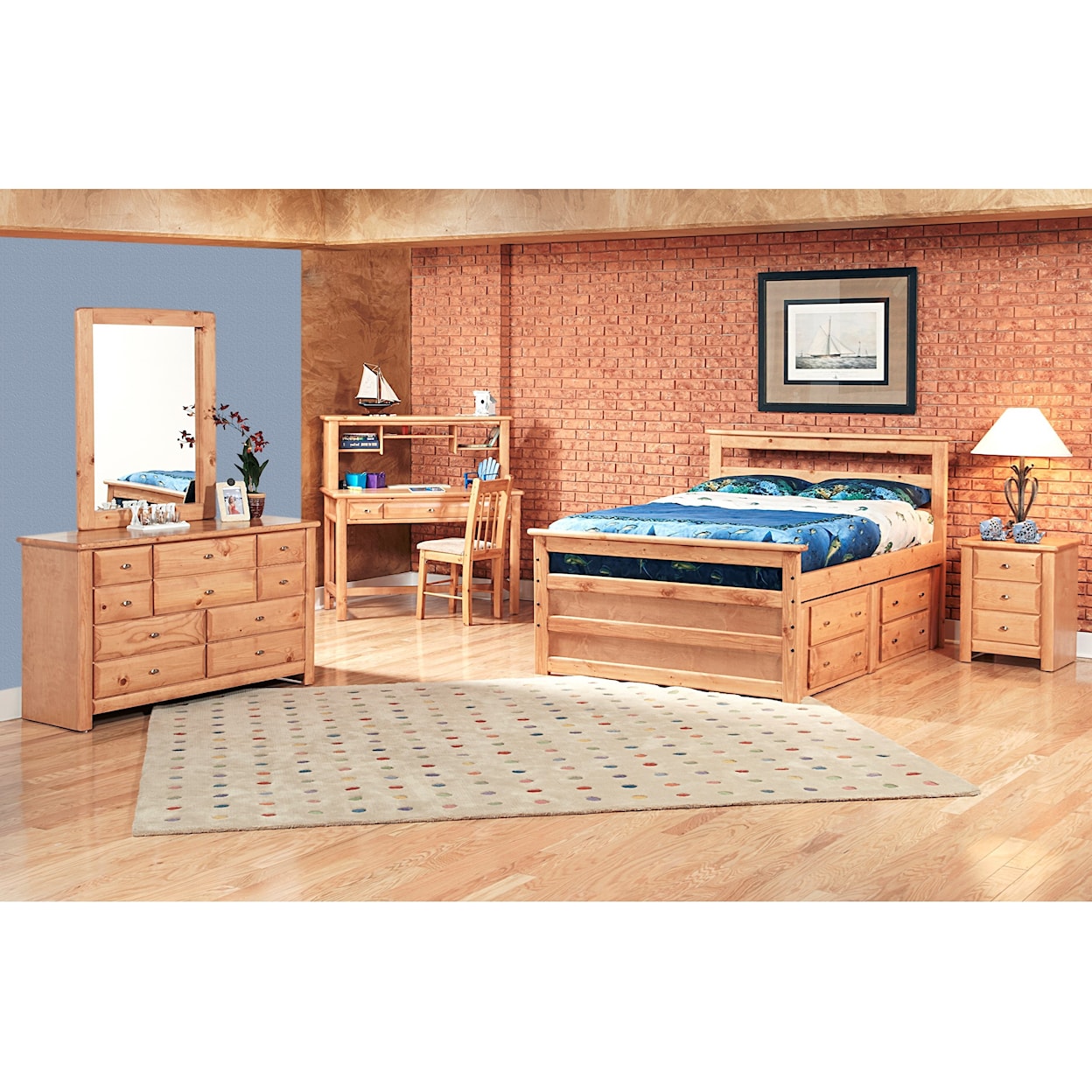 Trendwood Laguna  Three Drawer Nightstand