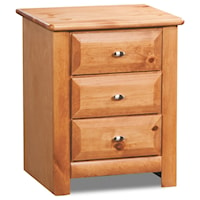 Night Stand with 3 Drawers