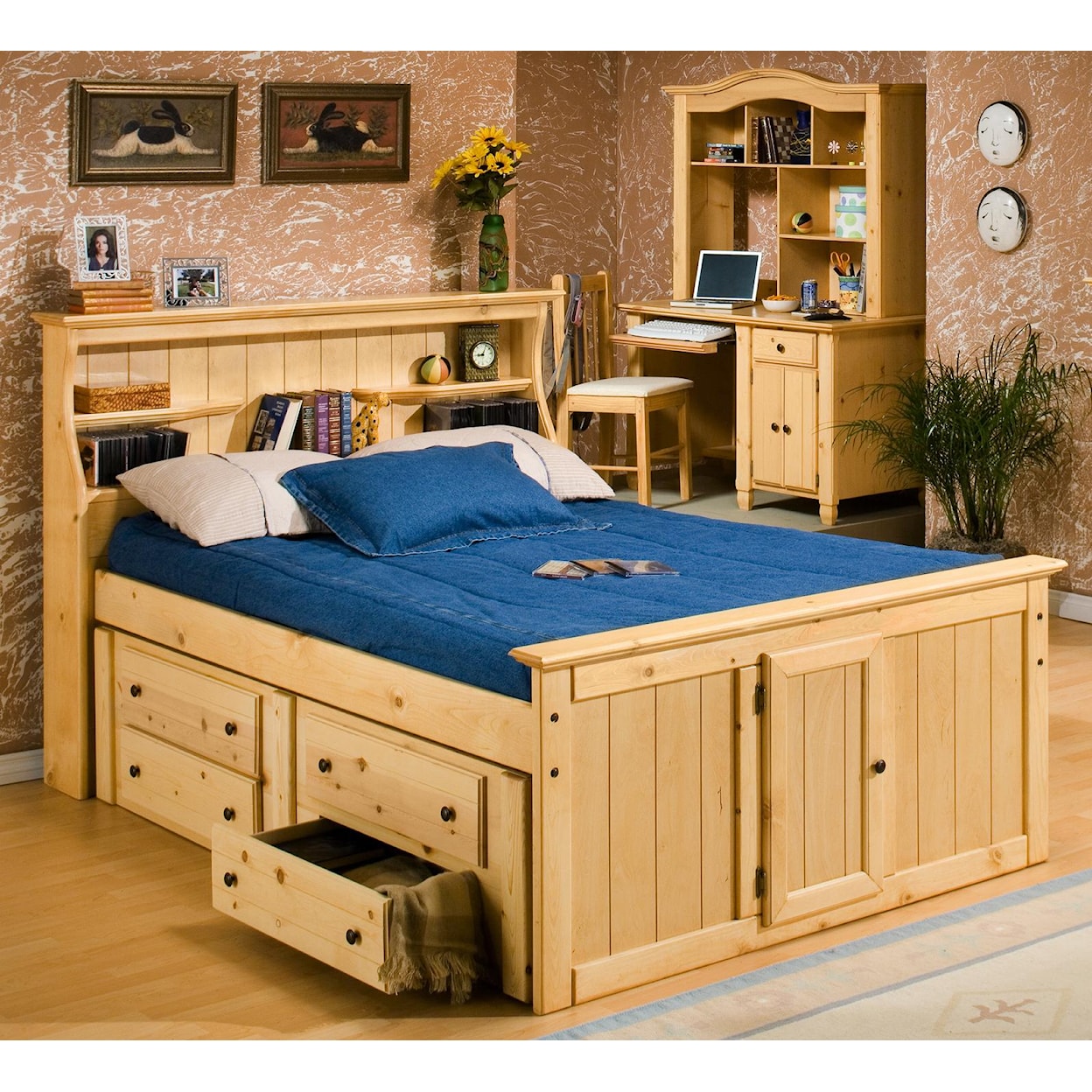 Trendwood Sedona  Twin Bookcase Bed 