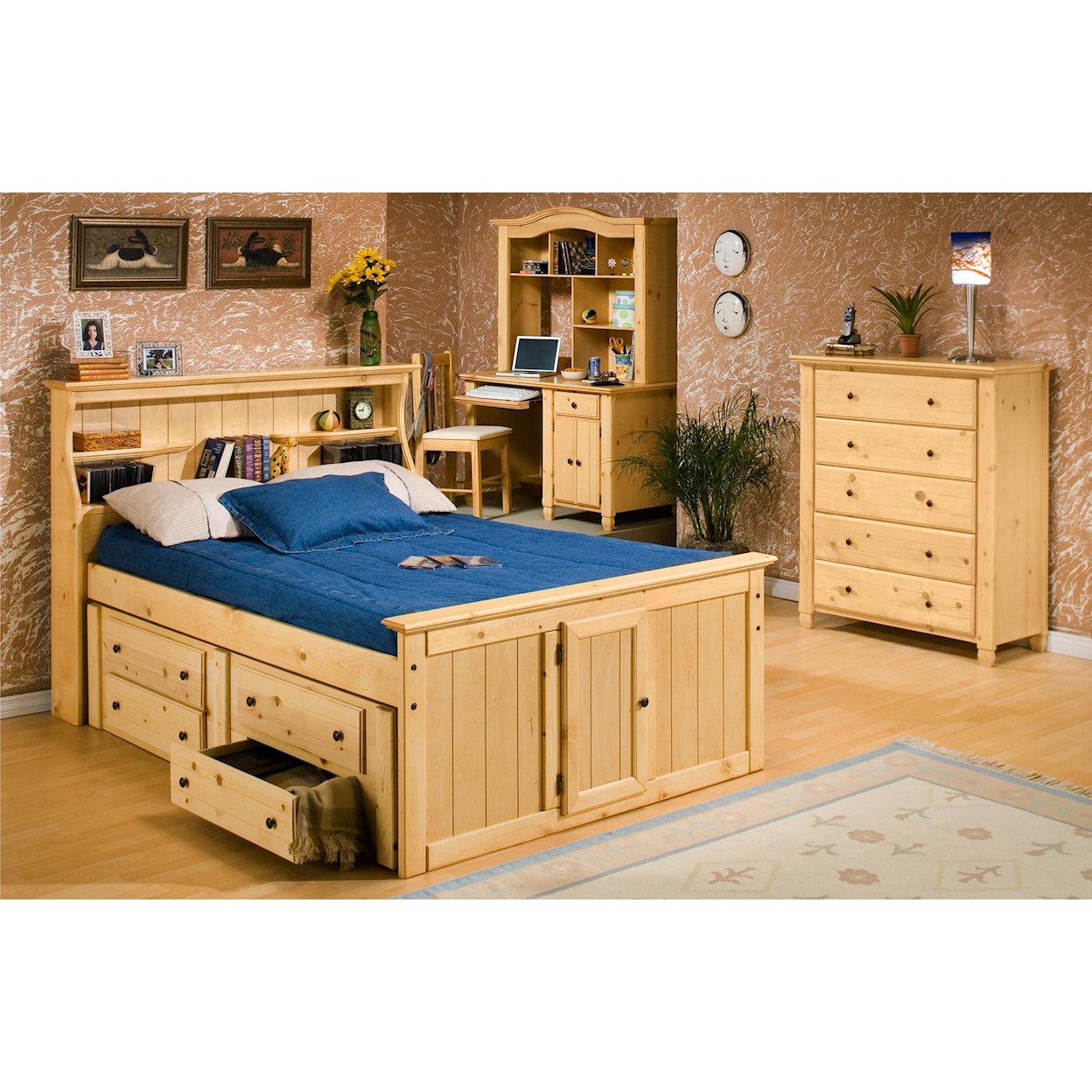 Trendwood Sedona  Full Bookcase Bed