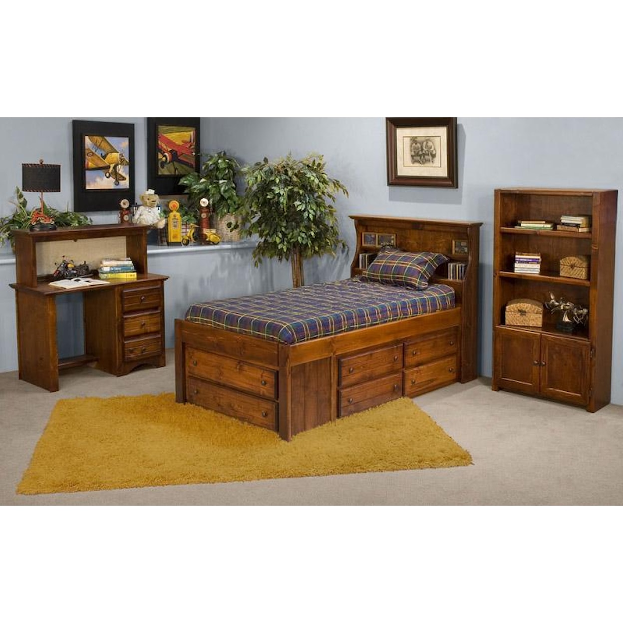 Trendwood Sedona  Desk and Hutch Combo