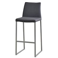 Curvo Upholstered Stationary Counter Height Stool