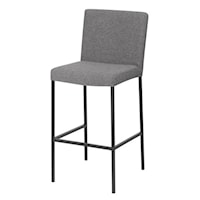 Nube Upholstered Stationary Bar Stool