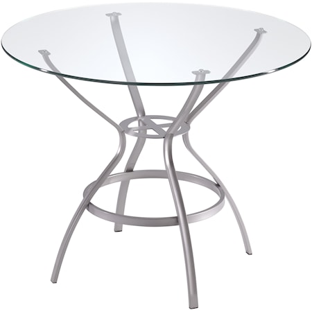 Rome Round Table with Glass Top