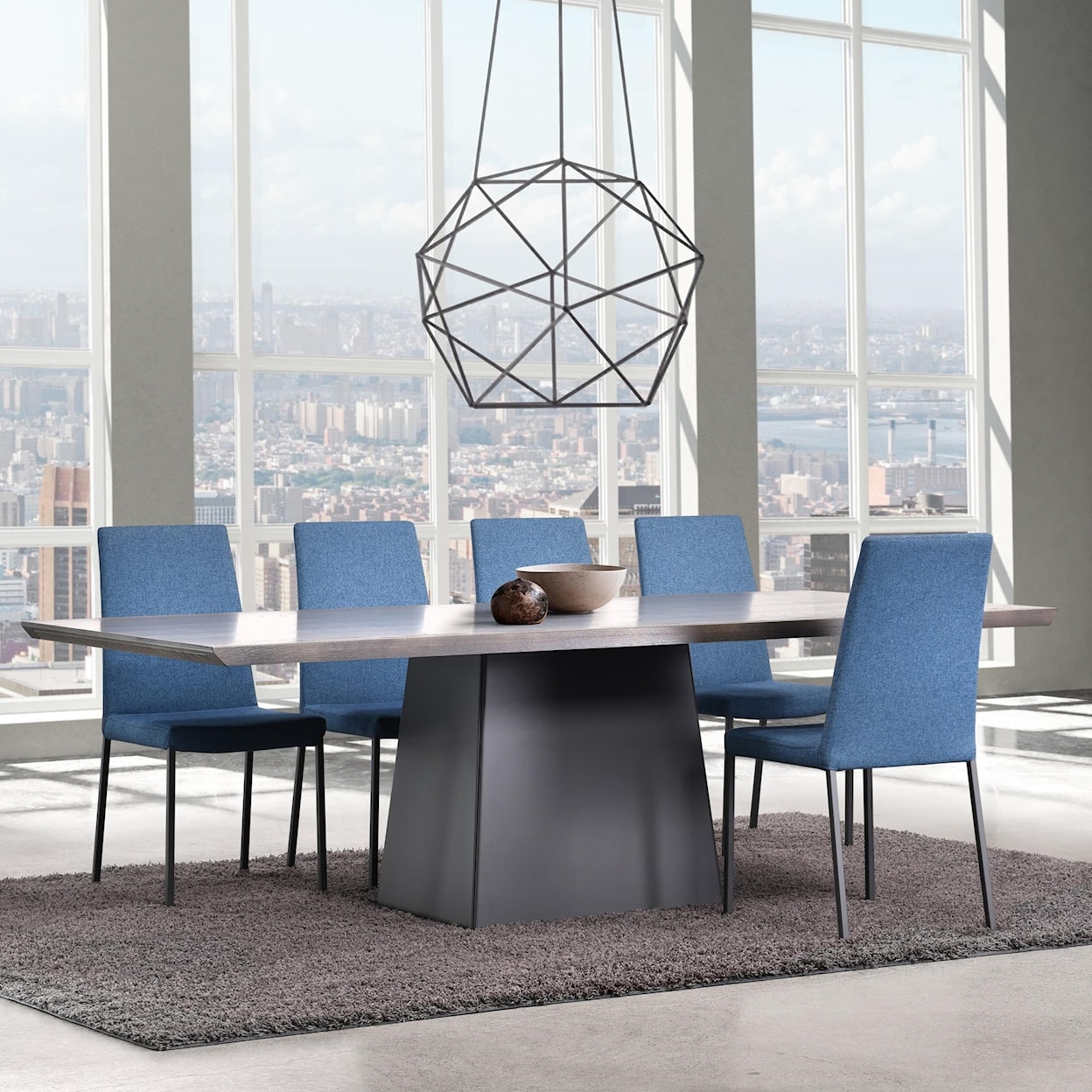 Trica Contemporary Tables Sculpture Dining Table