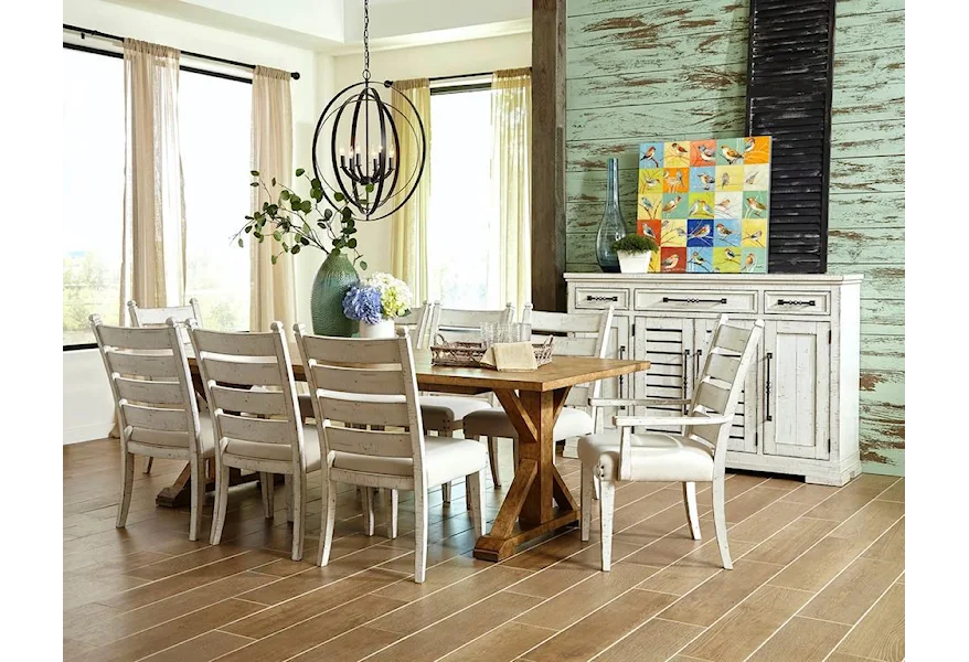 Coming Home 7 Piece Dining Room Set by Trisha Yearwood Home Collection by Klaussner at Sam Levitz Furniture