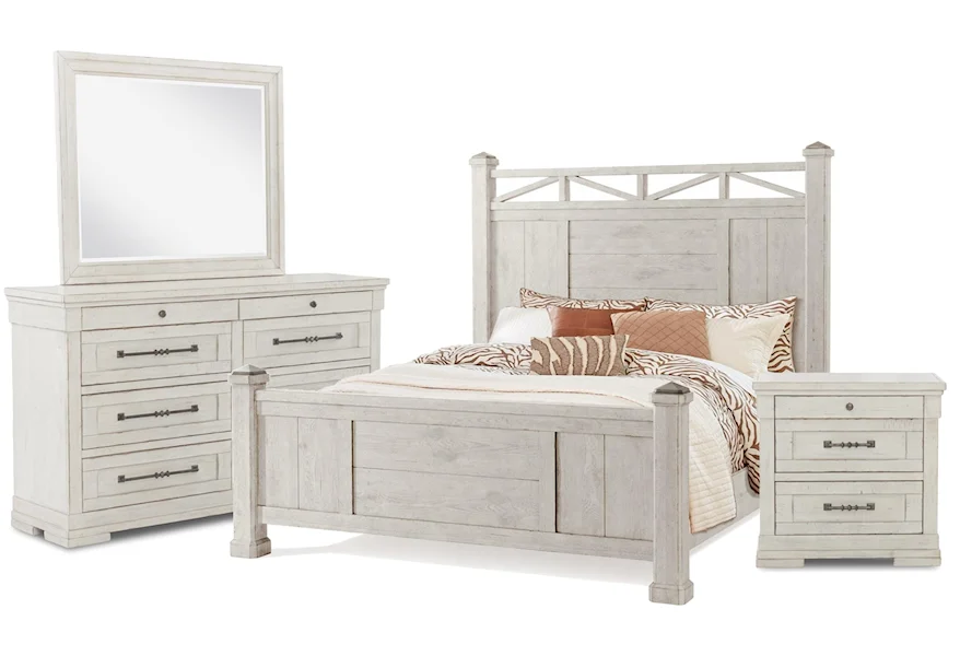 Coming Home Queen Bed, Dresser, Mirror, Nightstand by Trisha Yearwood Home Collection by Klaussner at Johnny Janosik