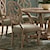 Trisha Yearwood Home Collection by Klaussner Jasper County Relaxed Vintage Lattice Back Dining Side Chair with Upholstered Seat