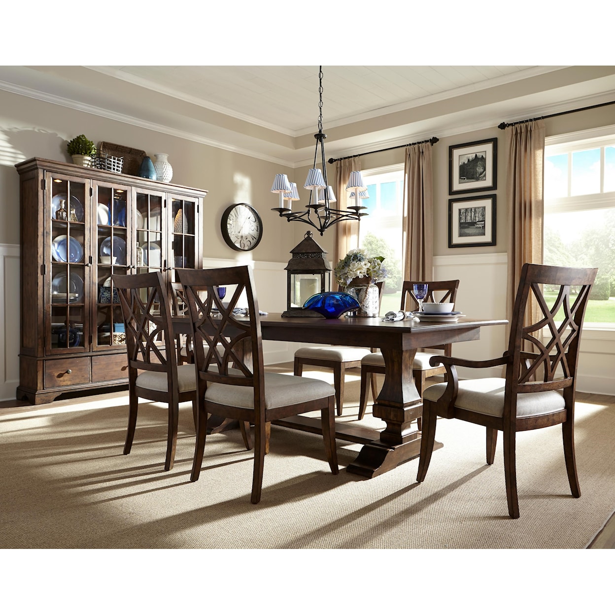 Trisha Yearwood Home Collection by Klaussner Trisha Yearwood Home 5 Piece Table and Chair Set