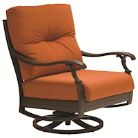 Outdoor Swivel Action Lounger with Traditional Style 