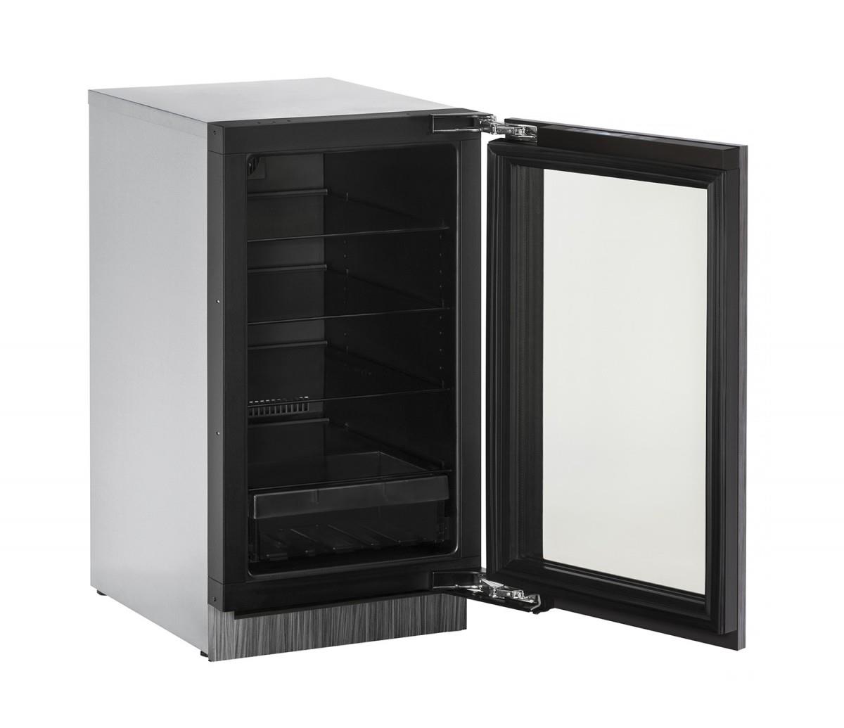 U-Line Refrigerators 18" Glass Door Compact Refrigerator