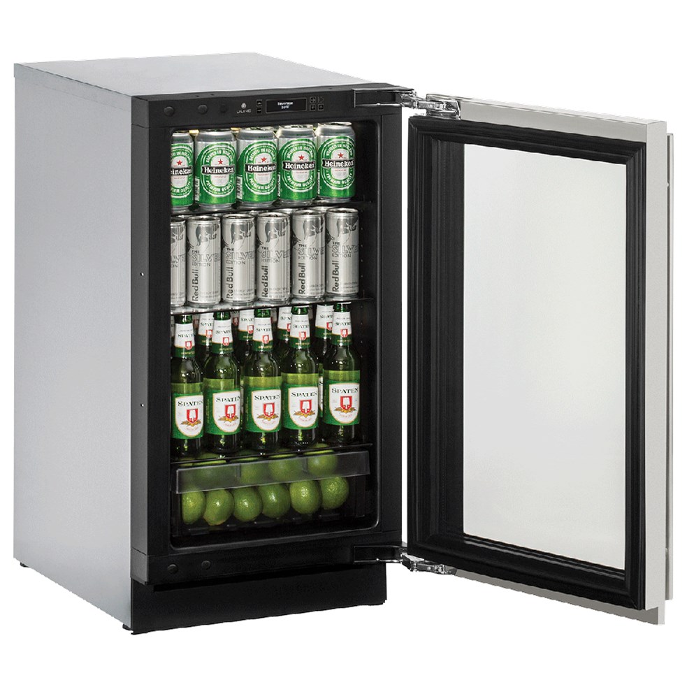U-Line Refrigerators 18” Glass Door Refrigerator