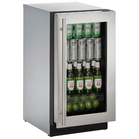 18” Glass Door Refrigerator
