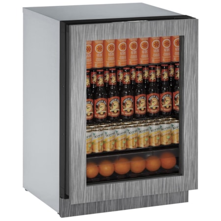 24" Glass Door Compact Refrigerator