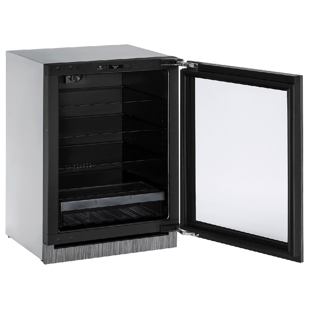 24” Glass Door Refrigerator