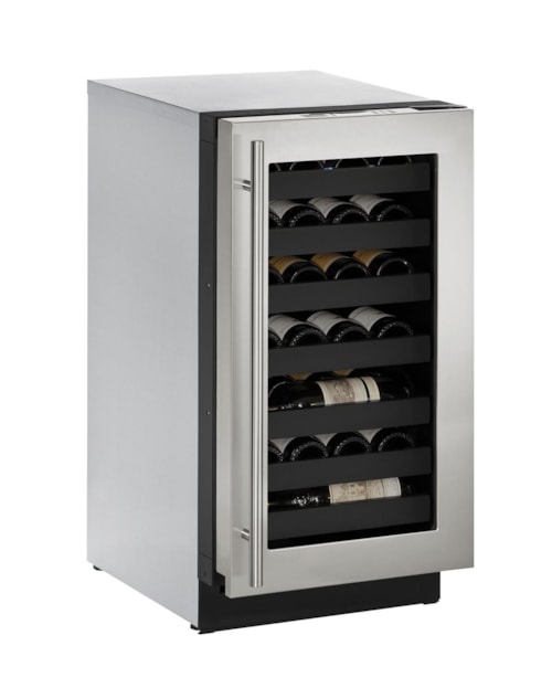 3.6 Cu. Ft 18" Built-In Wine Storage with 31 Bottle Capacity and Right-Hand Hinged