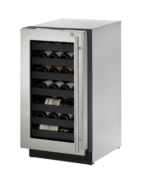 3.6 Cu. Ft 18" Built-In Wine Storage with Left-Hand Hinged Door and Lock