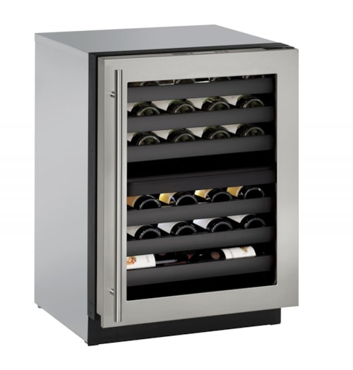 4.7 Cu. Ft 24" Built-In Wine Storage with Locking Right-Hand Hinged Door