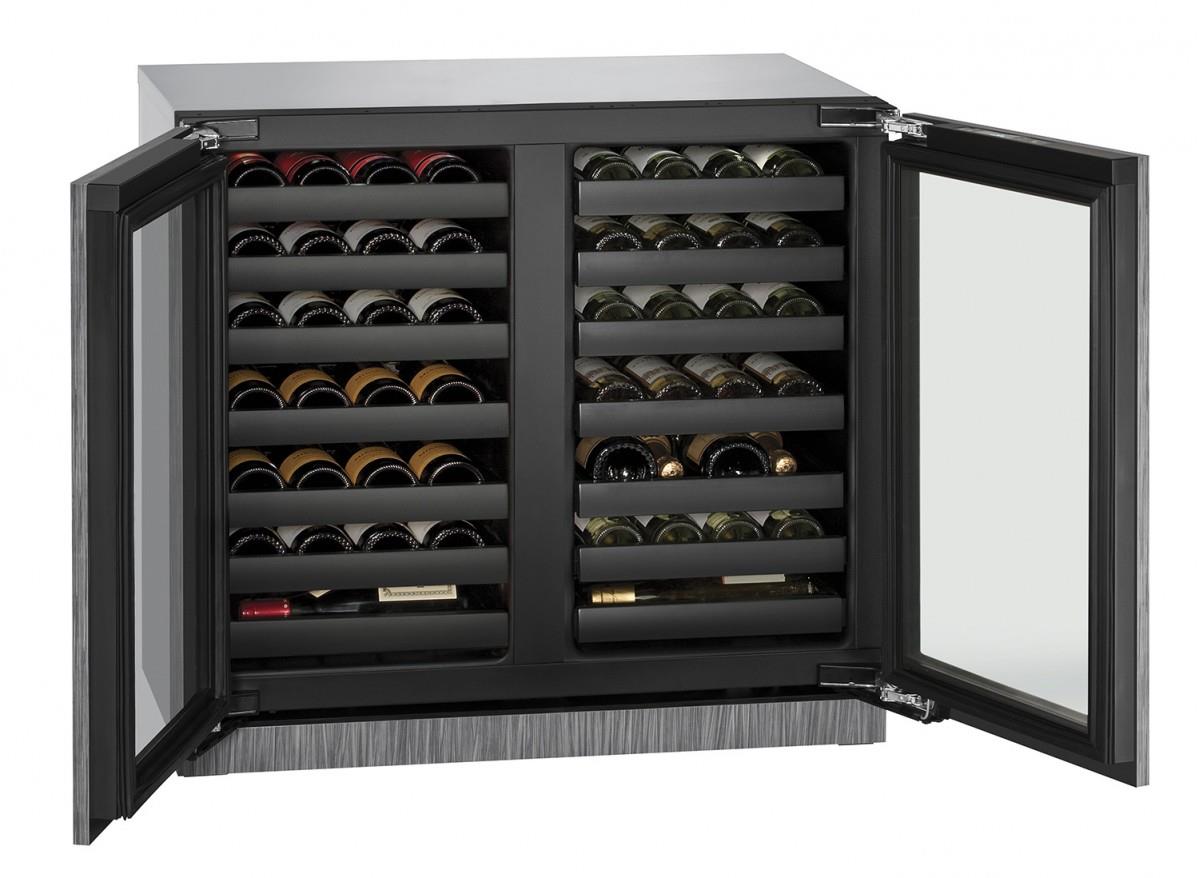 U-Line Wine Captains 36" Built-In Double Door Wine Storage