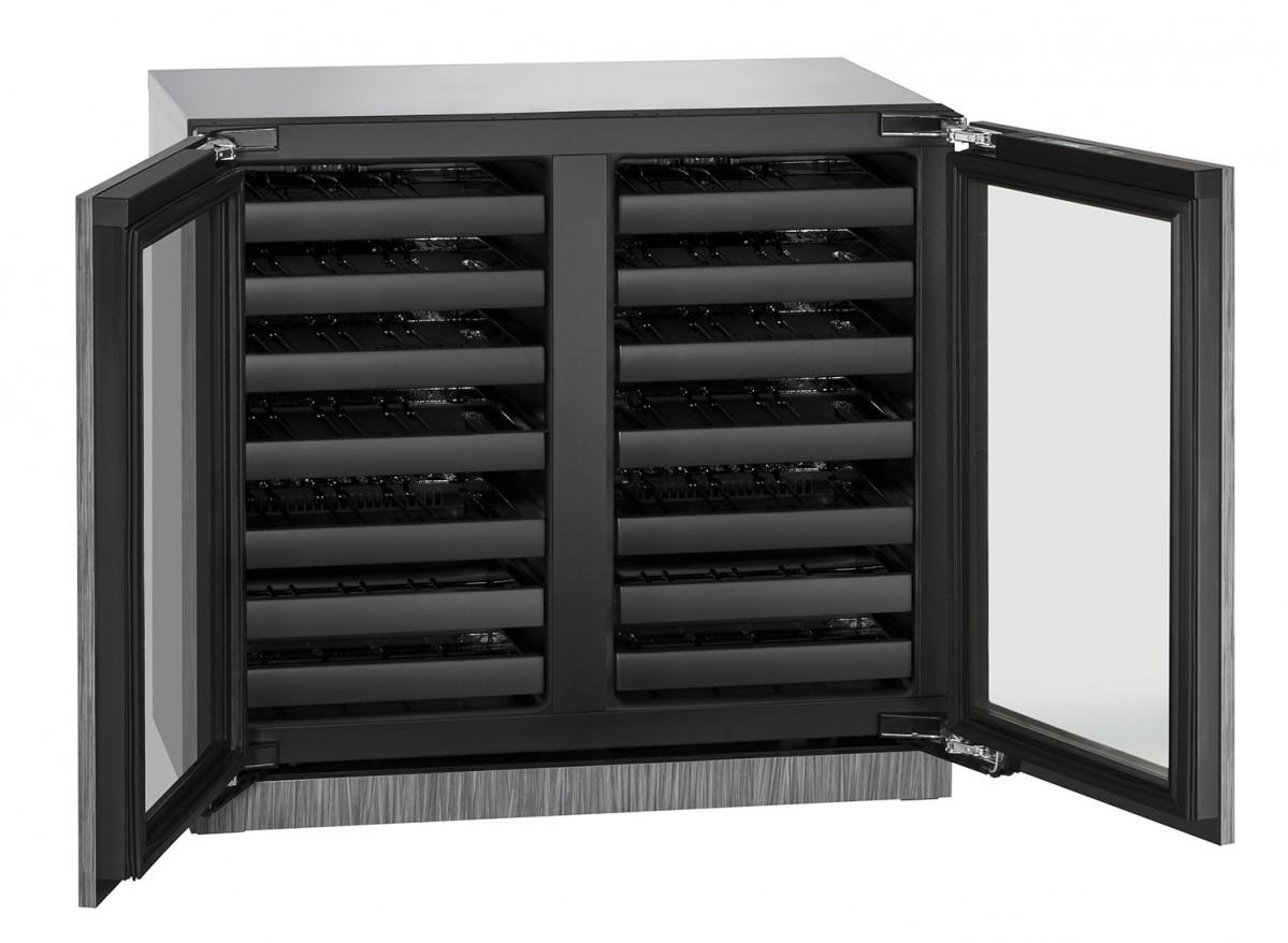U-Line Wine Captains 36" Built-In Double Door Wine Storage