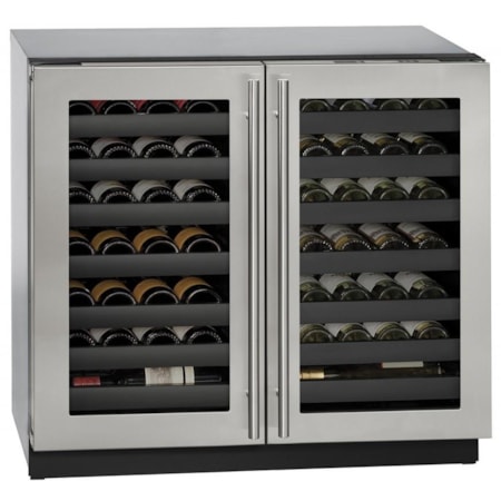 36" Built-In Double Door Wine Storage