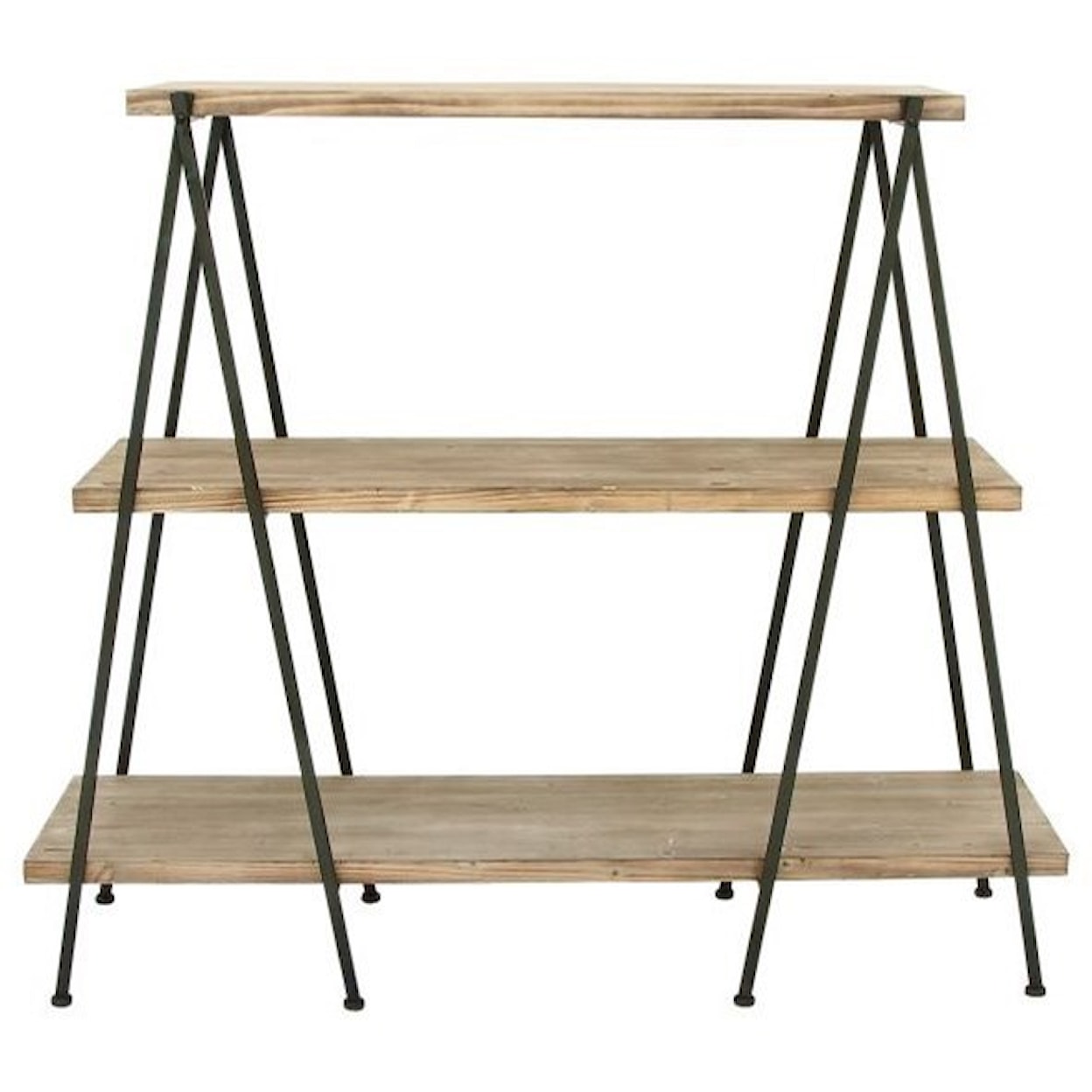 UMA Enterprises, Inc. Accent Furniture Wood/Metal 3-Tier Shelf