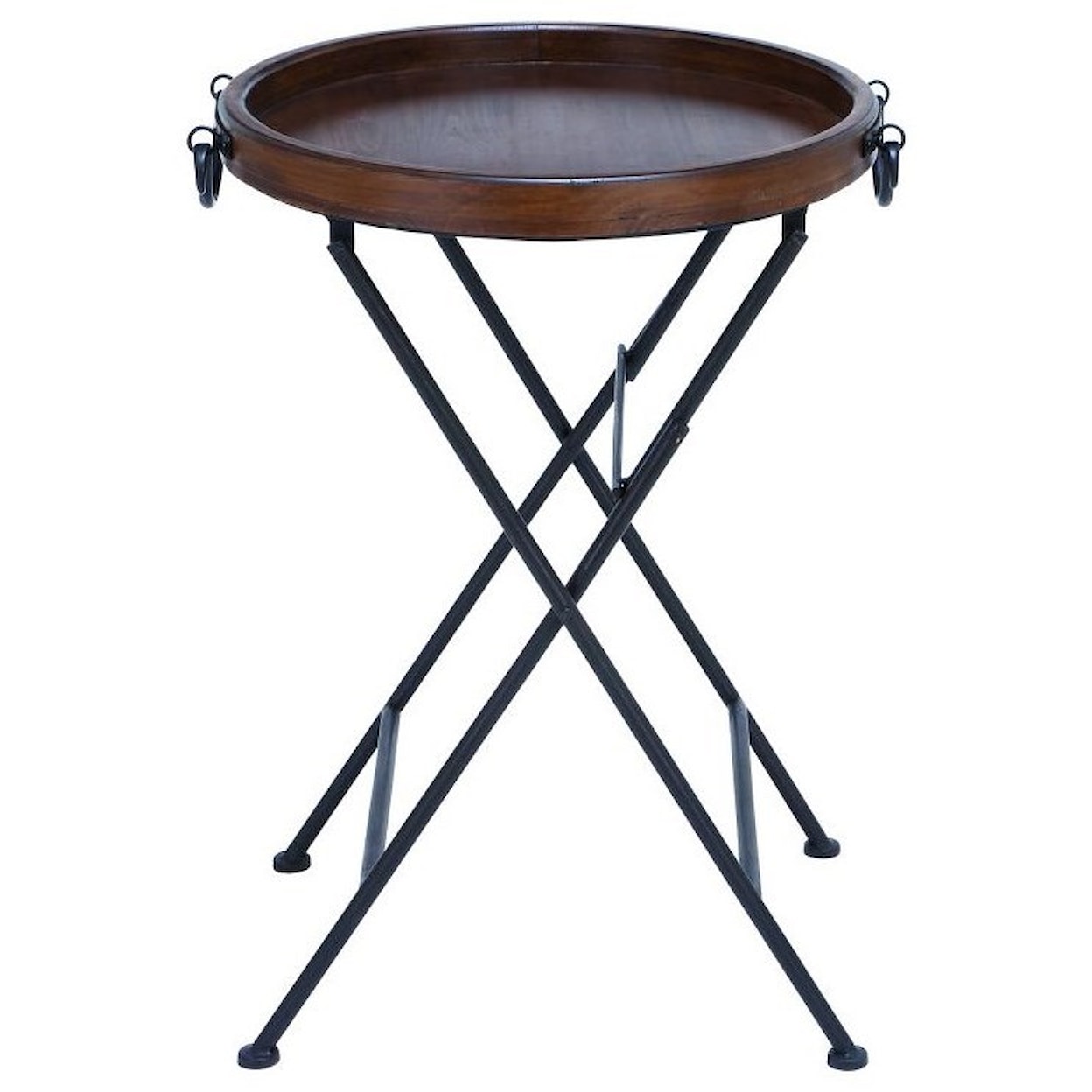 UMA Enterprises, Inc. Accent Furniture Metal/Wood Tray Table