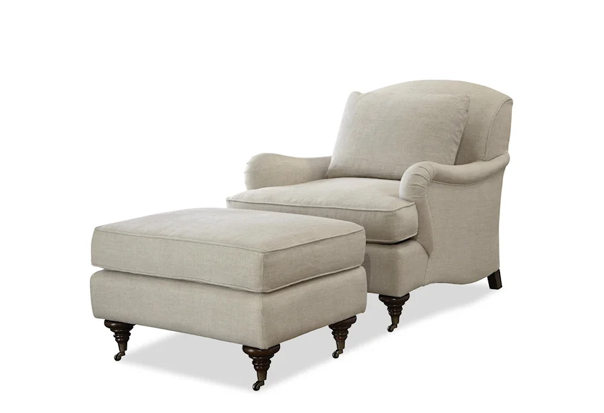 Churchill Chair and Ottoman Set by Universal at Reeds Furniture