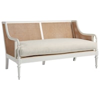Stone Harbor Loveseat with Basket Weave Inlay
