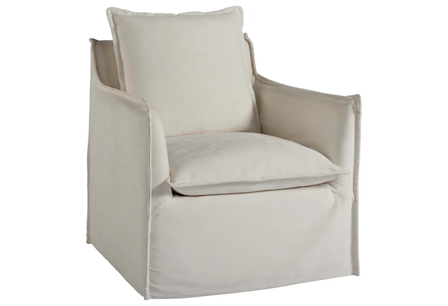 Escape-Coastal Living Home Collection Siesta Key Swivel Chair by Universal at Reeds Furniture