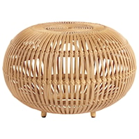Small Rattan Scatter Table