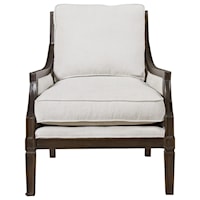 Accent Chair with Vicuña Finished Wood Frame