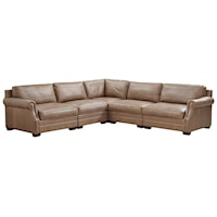 Transitional Leather Carrington Sectional