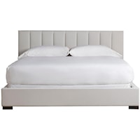 Magon King Upholstered Bed with Vertical Tufting