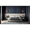 Universal Nina Magon 941 Magon King Upholstered Bed w/ Wall