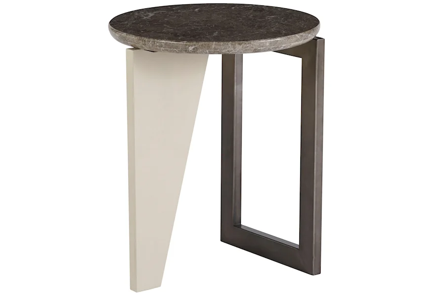 Nina Magon 941 Kline Round End Table by Universal at Zak's Home
