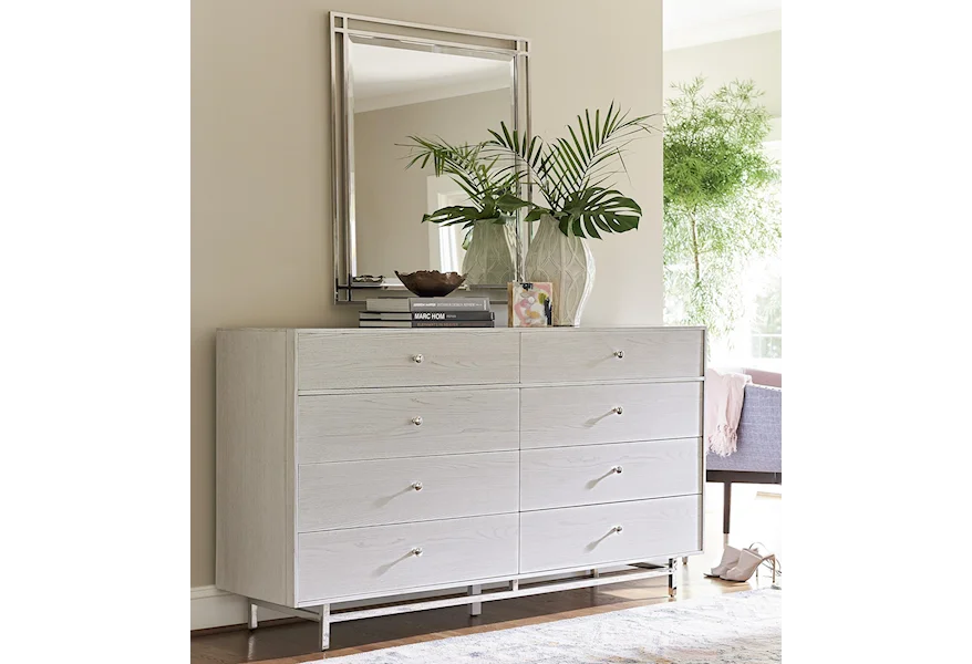 Paradox Dresser and Mirror Combo by Universal at Powell's Furniture and Mattress