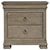 Universal Reprise Nightstand with Outlet and Hidden Top Rail Drawer