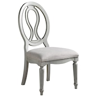 Upholstered Seat, Pierced Back Side Chair 