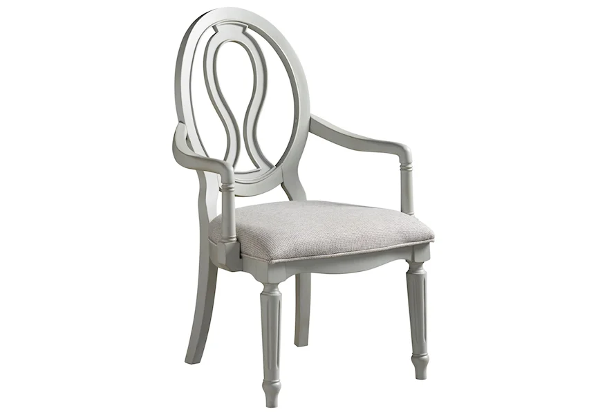 Summer Hill Pierced Back Arm Chair by Universal at Powell's Furniture and Mattress