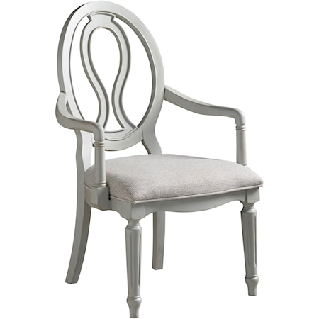 Pierced Back Arm Chair