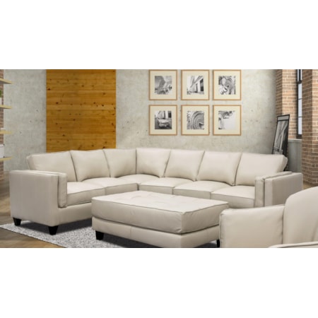 USA Pebble Bone Ottoman