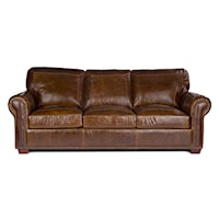 Stationary Leather Sofa