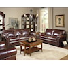 USA Premium Leather 4955 Stationary Sofa