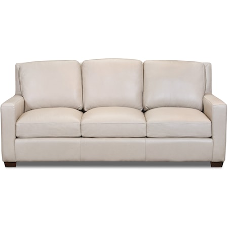 Modern Top Grain Leather Sofa