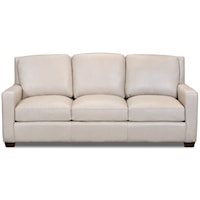 Modern Top Grain Leather Sofa